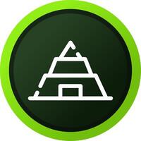 Pyramid Creative Icon Design vector