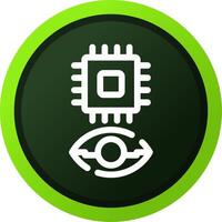 Eye Augmentation Creative Icon Design vector