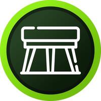 Stool Creative Icon Design vector