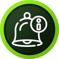 Notification Bell Creative Icon Design vector