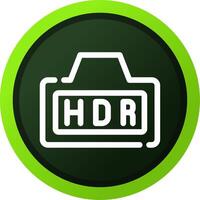 Hdr Creative Icon Design vector