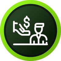 Dealer Prep Fees Creative Icon Design vector