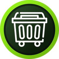 Trash Bin Creative Icon Design vector