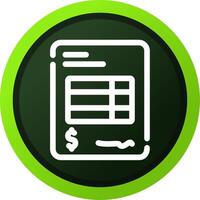 Line Green Gradient Circle Design vector