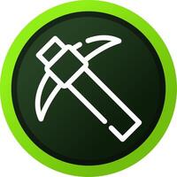 Pickaxe Creative Icon Design vector