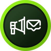 correo electrónico directo márketing creativo icono diseño vector