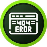 Diseño de icono creativo de error 404 vector