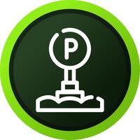 Parking Sign Creative Icon Design vector