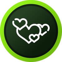 Hearts Creative Icon Design vector