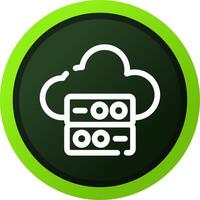 Cloud Data Creative Icon Design vector