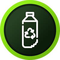 Water Bottle Creative Icon Design vector