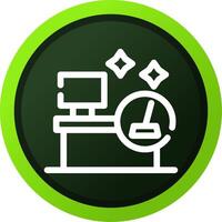 Office Cleaning Creative Icon Design vector