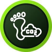 Carbon Footprint Creative Icon Design vector