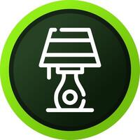 Table Lamp Creative Icon Design vector