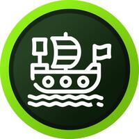 diseño de icono creativo de barco pirata vector