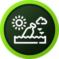 Message In A Bottle Creative Icon Design vector