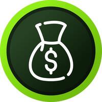 Money Bag Creative Icon Design vector