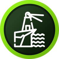 Lighthouse Landscape Creative Icon Design vector