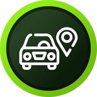 Car Location Creative Icon Design vector