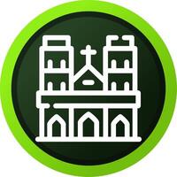 Notre Dame Creative Icon Design vector