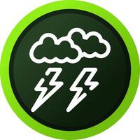 Lightning Creative Icon Design vector