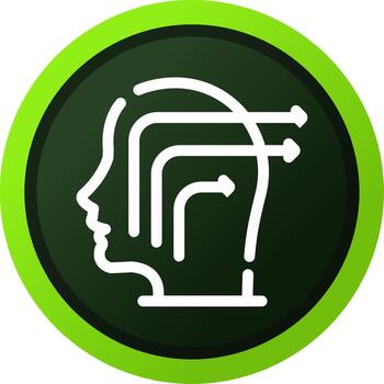 Knowledge Extraction Creative Icon Design vector