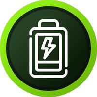 Low Battery Creative Icon Design vector