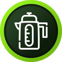 Electric Kettle Creative Icon Design vector