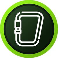 Carabiner Creative Icon Design vector