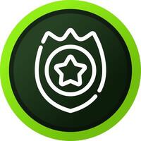 Police Badge Creative Icon Design vector