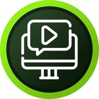 Video Tutorial Creative Icon Design vector