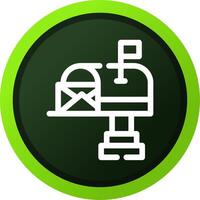 Mail Box Creative Icon Design vector