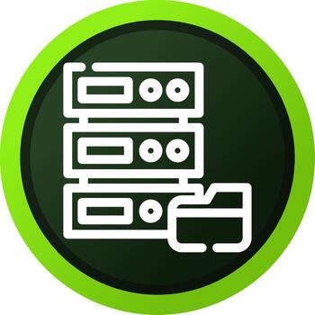 diseño de icono creativo de base de datos vector