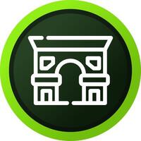 Arc De Triomphe Creative Icon Design vector