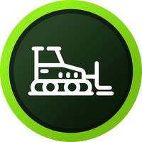 Bulldozer Creative Icon Design vector