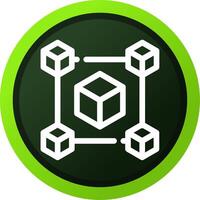Blockchain Creative Icon Design vector