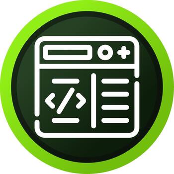 programación creativo icono diseño vector