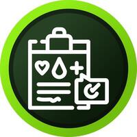 Medical Record Creative Icon Design vector