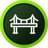 diseño de icono creativo de puente vector