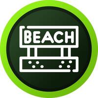 Beach Creative Icon Design vector