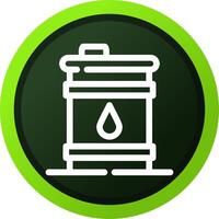 Oil Barrel Creative Icon Design vector