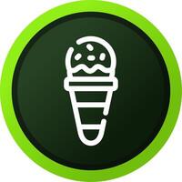 Ice Cream Cone Creative Icon Design vector