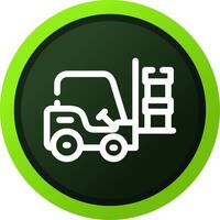 Forklift Creative Icon Design vector