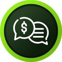 Business Dialog Creative Icon Design vector