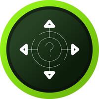 Line Green Gradient Circle Design vector