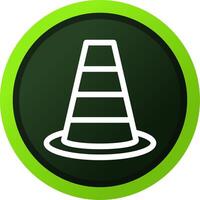 Traffic Cone Creative Icon Design vector