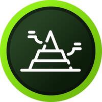 Basic Pyramid Creative Icon Design vector