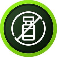 No Alcohol Creative Icon Design vector