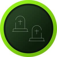 Cemetery Creative Icon Design vector