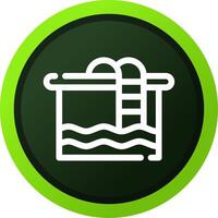 Swimming Pool Creative Icon Design vector